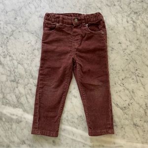Zara Baby Boy Slim Fit Corduroy Pants 18-24M - Toddler Pants for Fall - Zara Boy